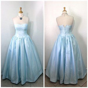 Sweetheart Strapless dress Wedding Evening Gown XS